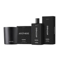 Apotheke Charcoal skincare products including a bottle, box, and container on a white background.