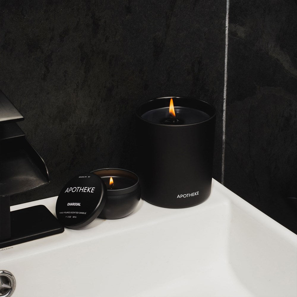 Charcoal Mini Candle Tin