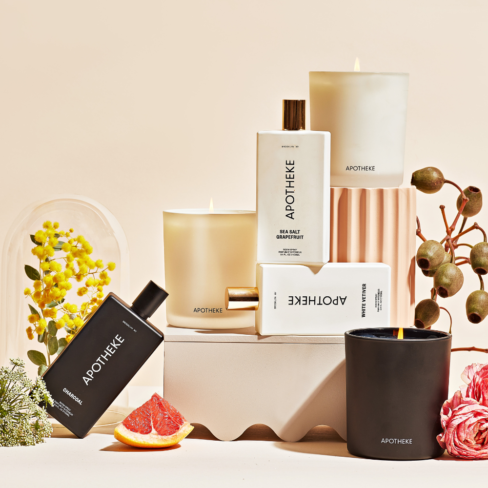 Charcoal Room Spray and Classic Candle Duo