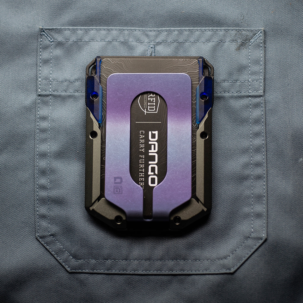 M4 SPECIAL EDITION MAVERICK™ RAIL WALLET with BURPLE ANODIZED TITANIUM CLIP