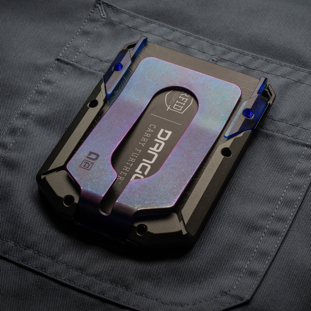 M4 SPECIAL EDITION MAVERICK™ RAIL WALLET with BURPLE ANODIZED TITANIUM CLIP