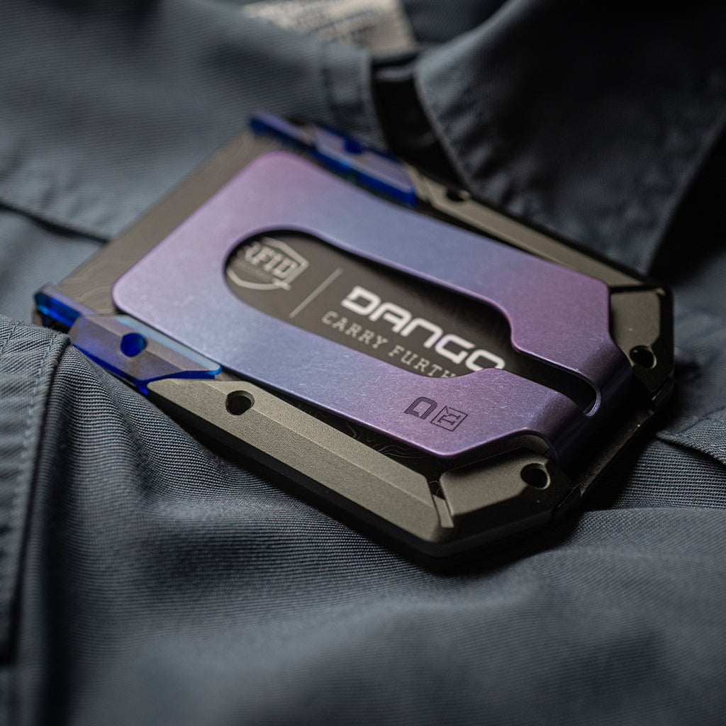 M4 SPECIAL EDITION MAVERICK™ RAIL WALLET with BURPLE ANODIZED TITANIUM CLIP