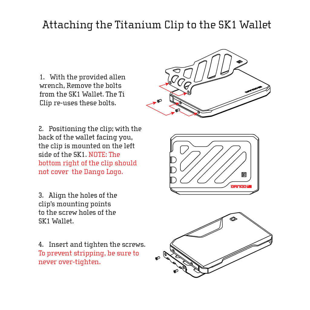 SK1 TITANIUM MONEY CLIP
